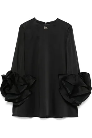 Elisabetta Franchi Vestido corto con efecto satinado