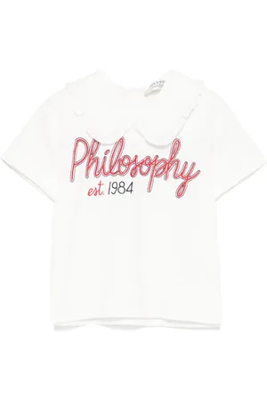 PHILOSOPHY DI LORENZO SERAFINI Top con logo bordado