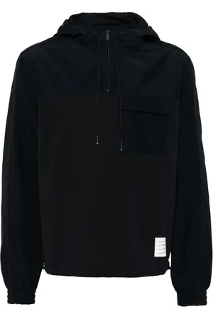 Thom Browne Hoodie con medio cierre