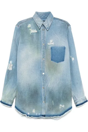 EgonLab Camisa con efecto envejecido