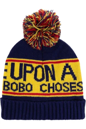 Bobo Choses Boina tejida con logo en intarsia
