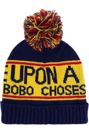 Bobo Choses Boina tejida con logo en intarsia