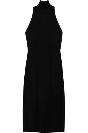 Twin-Set Vestido midi con cuello halter