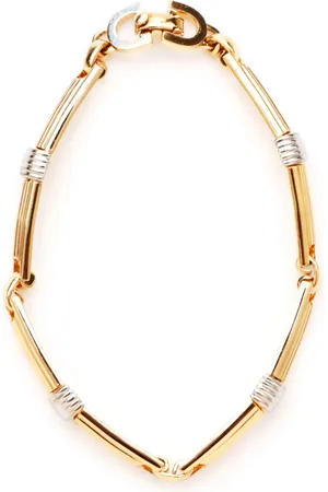 Dior Pulsera con diseño de dos tonos