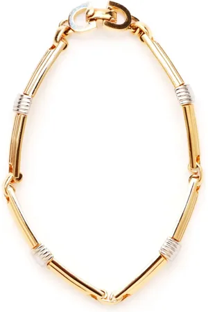 Dior Pulsera con diseño de dos tonos
