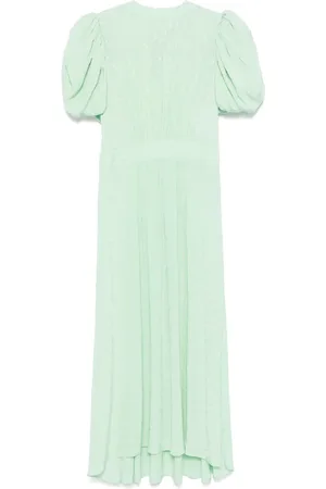 ROTATE Vestido midi con motivo floral en jacquard