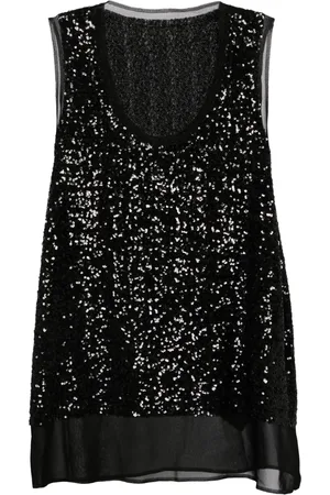 Comme des Garçons Top bordado con lentejuelas