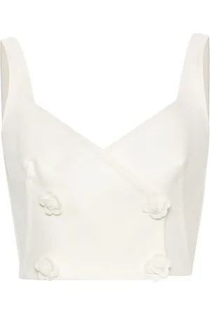 ERMANNO SCERVINO Top con botones florales