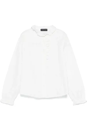 Emporio Armani Camisa con monograma en jacquard