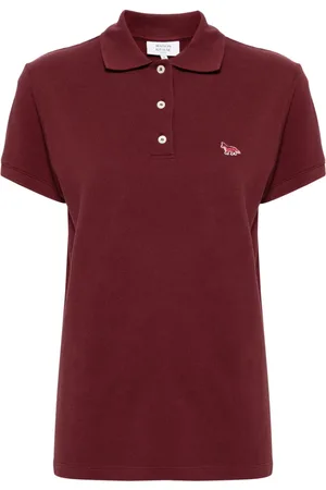 Maison Kitsuné Playera tipo polo con parche Baby Fox