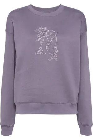 Maison Kitsuné Sudadera con diseño bordado
