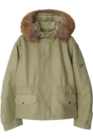 Burberry Parka con ribete texturizado