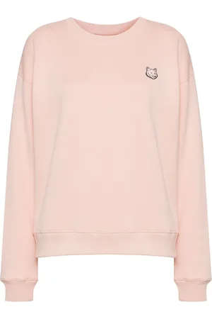Maison Kitsuné Sudadera con parche de cabeza de zorro