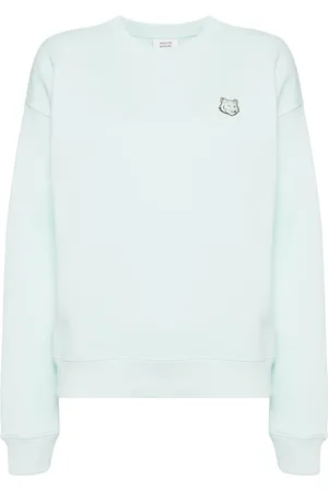 Maison Kitsuné Sudadera con parche de cabeza de zorro