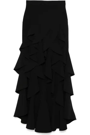 Moschino Falda midi con volantes