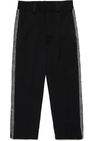 Diesel Pantalones rectos con paneles de mezclilla