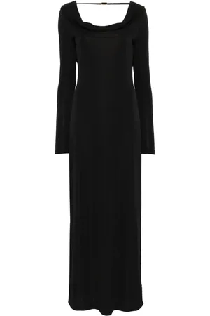 Twin-Set Vestido largo con diseño drapeado