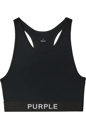 Purple Brand Bra deportivo con logo estampado