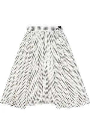 PHILOSOPHY DI LORENZO SERAFINI Falda con logo bordado y lunares estampados