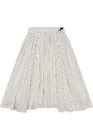 PHILOSOPHY DI LORENZO SERAFINI Falda con logo bordado y lunares estampados