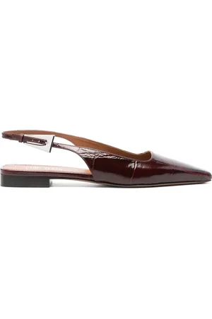 PARIS TEXAS Flats con efecto de piel de cocodrilo