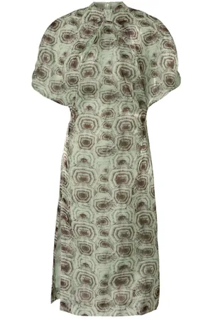 GENNY Vestido midi con diseño estampado