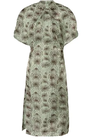 GENNY Vestido midi con diseño estampado