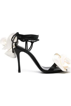 MAGDA BUTRYM Sandalias con apliques florales y tacón de 110mm