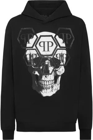 Philipp Plein Hoodie con calavera estampada