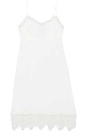 Simone Rocha Vestido midi con ribete de encaje
