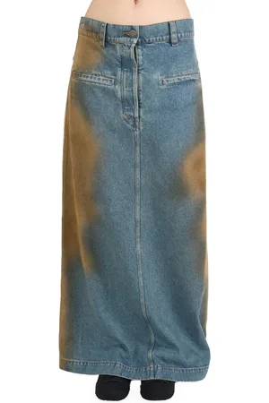 UMA WANG Distressed-effect full skirt
