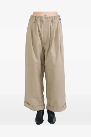 MERYLL ROGGE Logo-embroidered flared trousers