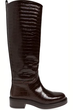 Stuart Weitzman Botas con efecto de piel de cocodrilo