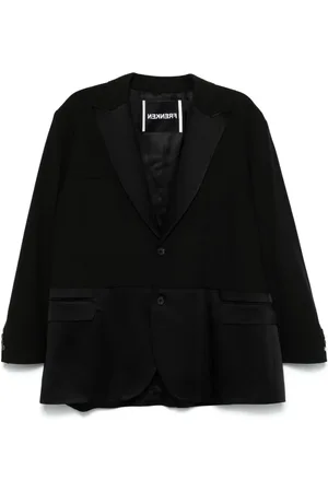 Frenken Blazer con ribete satinado