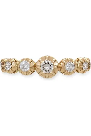 JACQUIE AICHE Arete ear-cuff Sophia en oro amarillo de 14kt con diamante