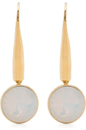 FORTE FORTE Aretes con detalle de diamante