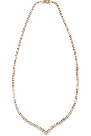 JACQUIE AICHE Collar Vanessa en oro amarillo de 14kt con diamante