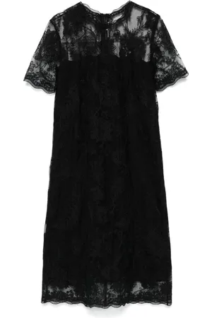 ERMANNO SCERVINO Vestido corto de encaje con bordado floral