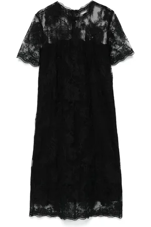 ERMANNO SCERVINO Vestido corto de encaje con bordado floral
