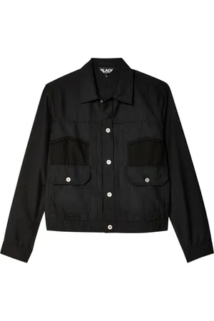 Comme des Garçons Camisa con estampado de rayas diplomáticas