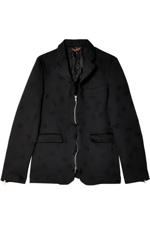 Comme des Garçons Chamarra de mezclilla con bordado floral