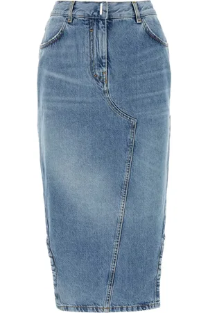 Givenchy Falda lápiz de mezclilla
