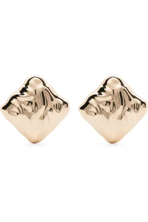 Self-Portrait Aretes cuadrados texturizados