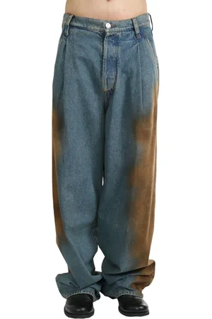 UMA WANG Dyed wide-leg jeans