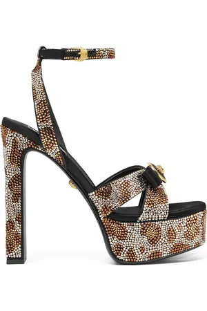 VERSACE Sandalias con tacón de 140mm