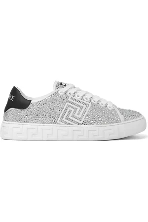 VERSACE Tenis Crystal Greca