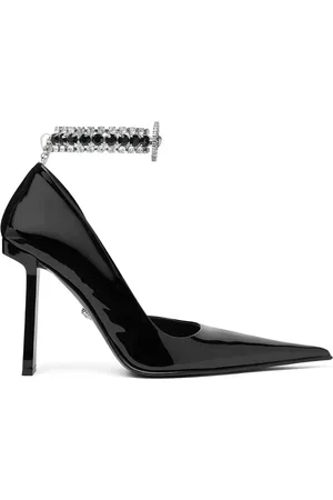 VERSACE Zapatillas con tiras de cristal