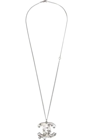 CHANEL Collar de cadena con logo CC 2010