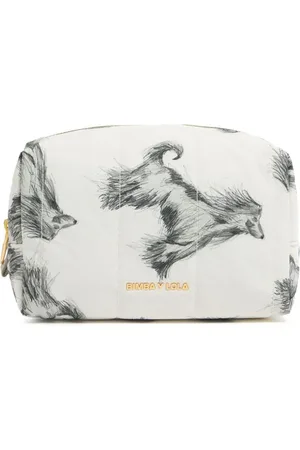 Bimba y Lola Cosmetiquera mediana con estampado Greyhound