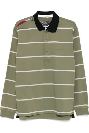 Y / PROJECT Playera tipo polo con cuello doble
